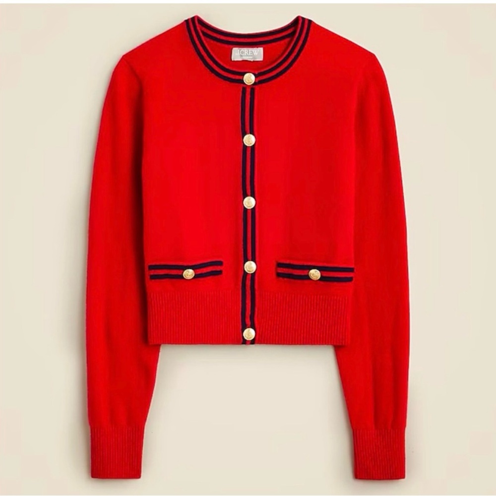 J.Crew Cashmere Sweater Lady Jacket - Size S
